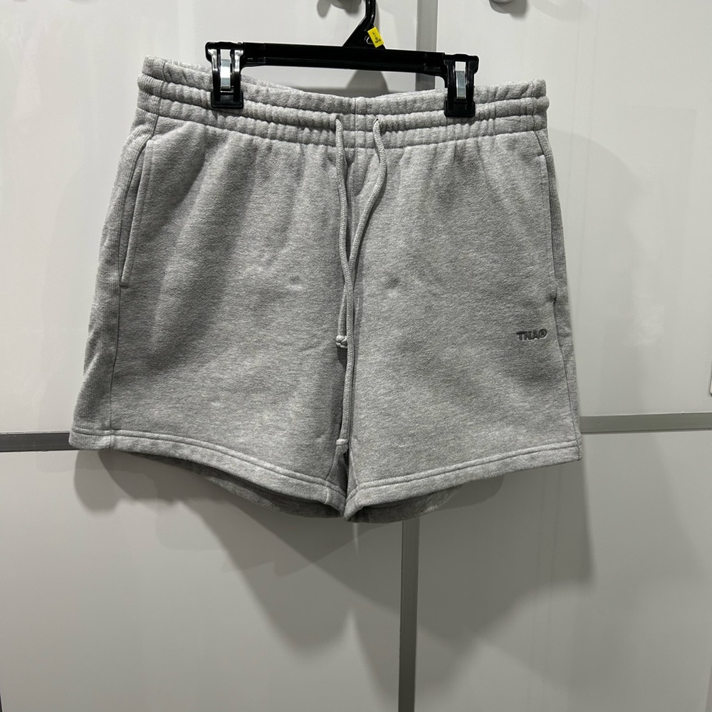 TNA Light Gray Boyfriend Shorts